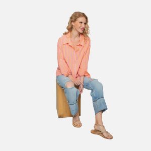 ELSA SHIRT ORANGE PINK – Image 1
