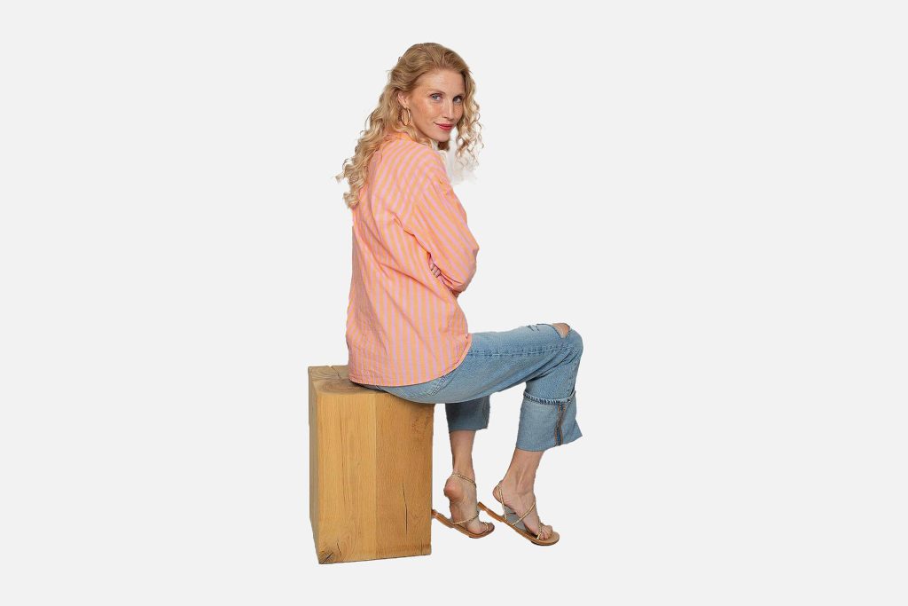 ELSA SHIRT ORANGE PINK