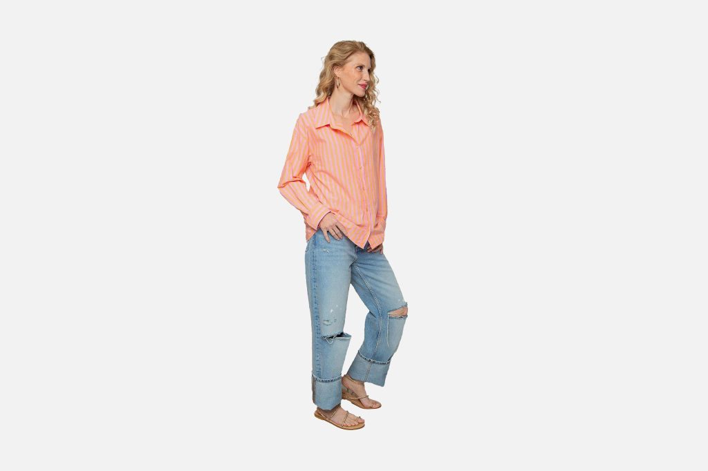 ELSA SHIRT ORANGE PINK