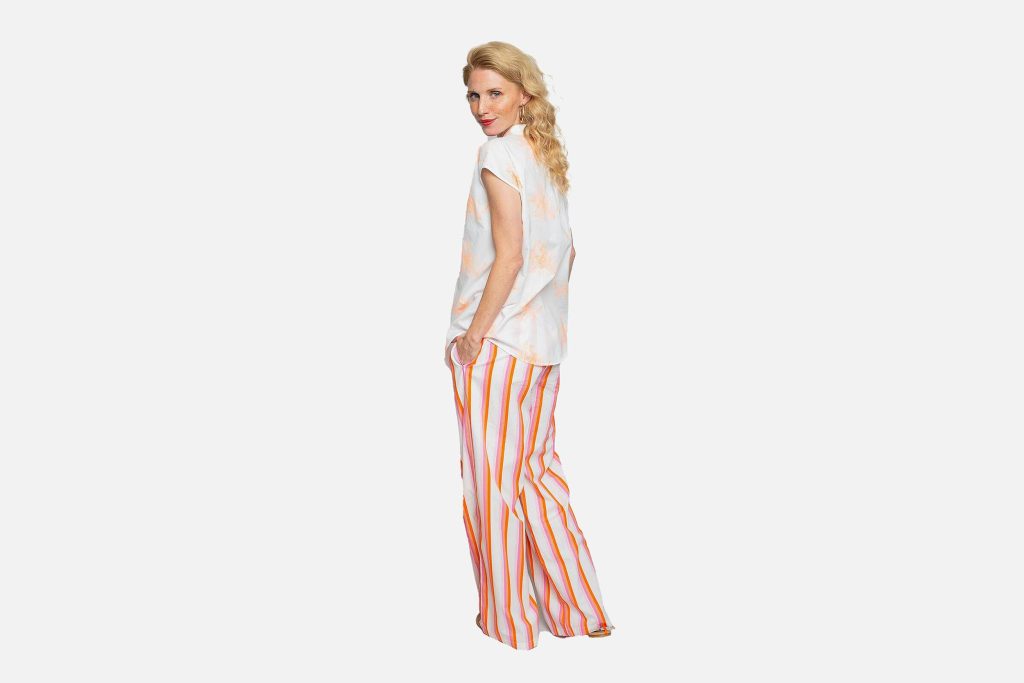 EMILIA SHIRT WHITE ORANGE