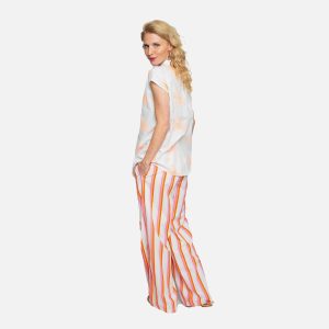 EMILIA SHIRT WHITE ORANGE – Image 3