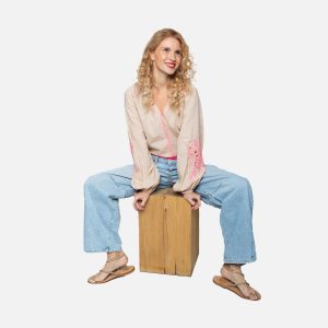 ELODIE SAND PINK STRIPES - Image 1