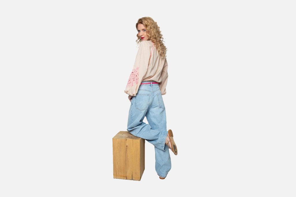ELODIE SAND PINK STRIPES