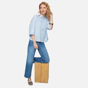 EMMA SHIRT LIGHT BLUE – Image 1