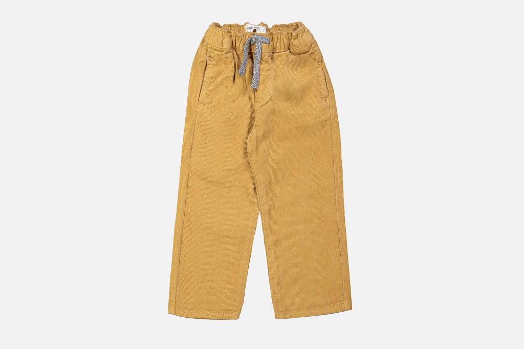 PANTALON CHINO VELOURS CAMEL