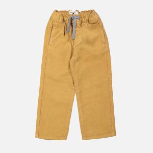 PANTALON CHINO VELOURS CAMEL - Image 1