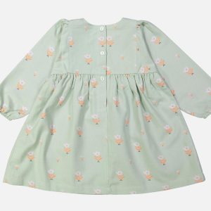ROBE FLORALIE VERT MENTHE – Image 2