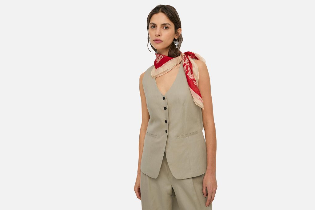 WAISTCOAT LIN MIX TILLEUL