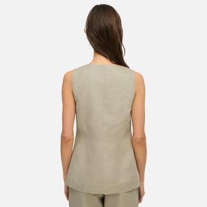 WAISTCOAT LIN MIX TILLEUL – Image 5