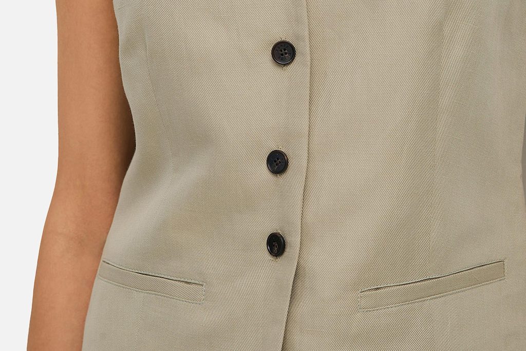 WAISTCOAT LIN MIX TILLEUL