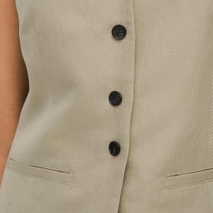 WAISTCOAT LIN MIX TILLEUL – Image 6