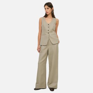 WAISTCOAT LIN MIX TILLEUL – Image 7