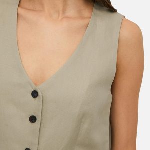 WAISTCOAT LIN MIX TILLEUL – Image 8