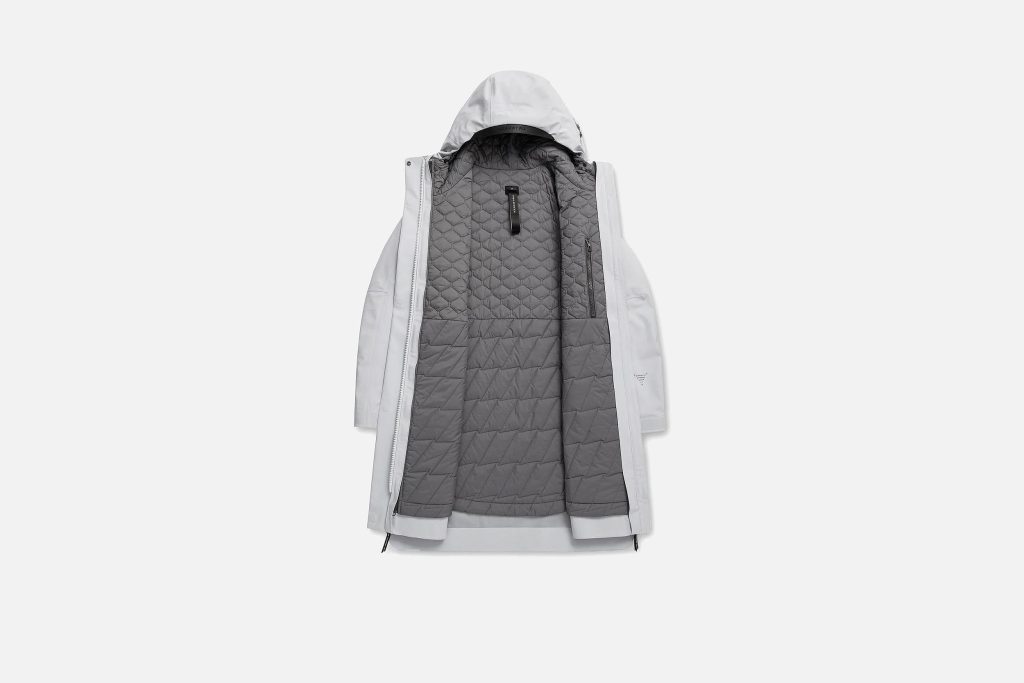 PARKA PLANCK W LIGHT GREIGE