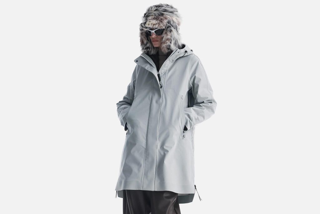 PARKA PLANCK W LIGHT GREIGE