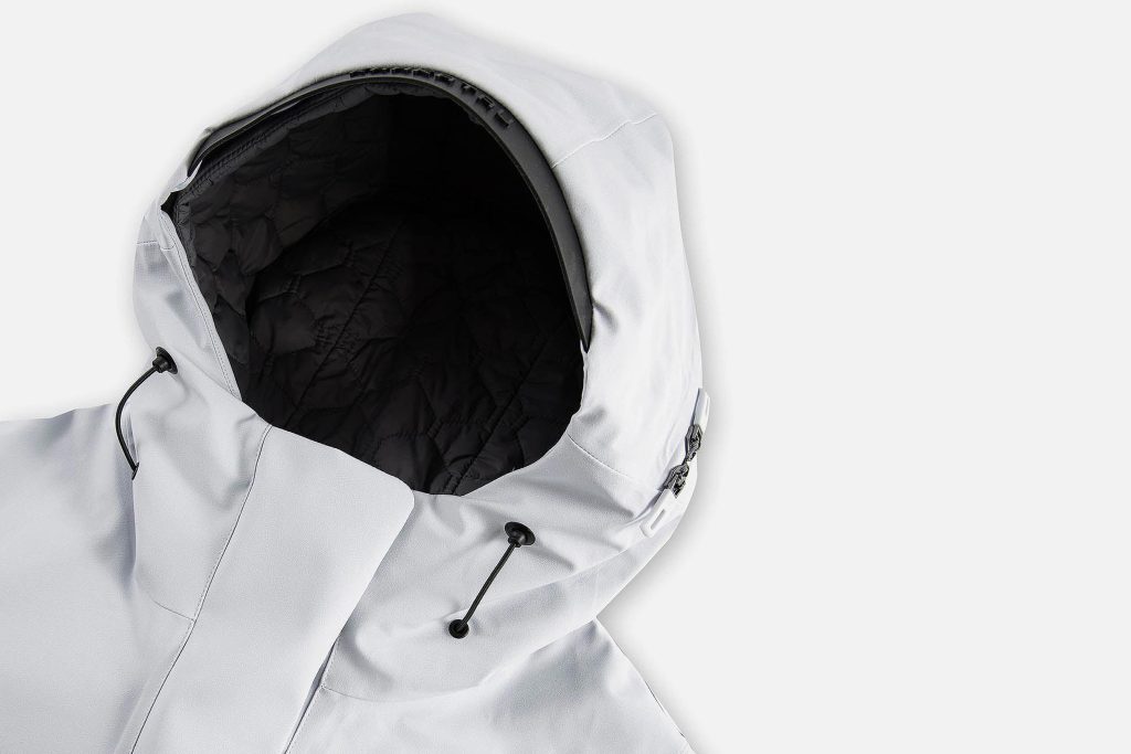 PARKA PLANCK W LIGHT GREIGE
