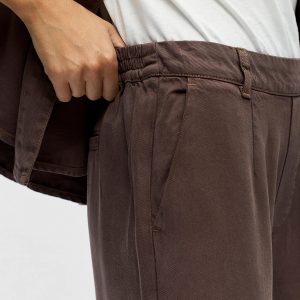 OBJFRAME LISA WIDE MW PANT NOOS SEAL BROWN – Image 6