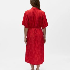 OBJADA SUKI 24 LO MIDI DRESS POINSETTIA - Image 2