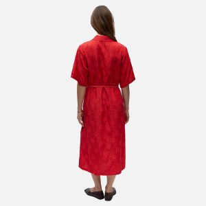 OBJADA SUKI 24 LO MIDI DRESS POINSETTIA - Image 3