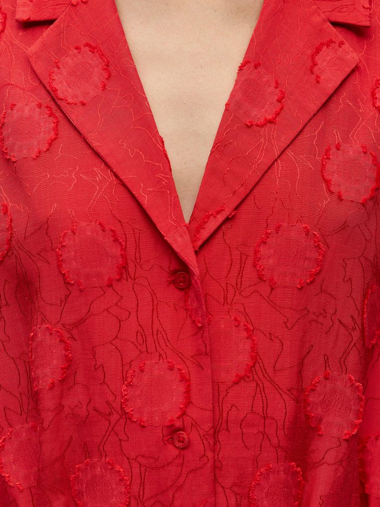 OBJADA SUKI 24 LO MIDI DRESS POINSETTIA
