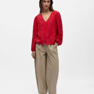 OBJADA SUKI LS RE V NECK POINSETTIA – Image 4