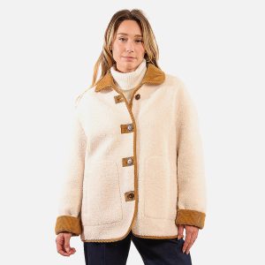 MANTEAU MOUTON BEIGE – Image 1