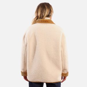 MANTEAU MOUTON BEIGE – Image 2