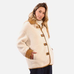 MANTEAU MOUTON BEIGE – Image 3