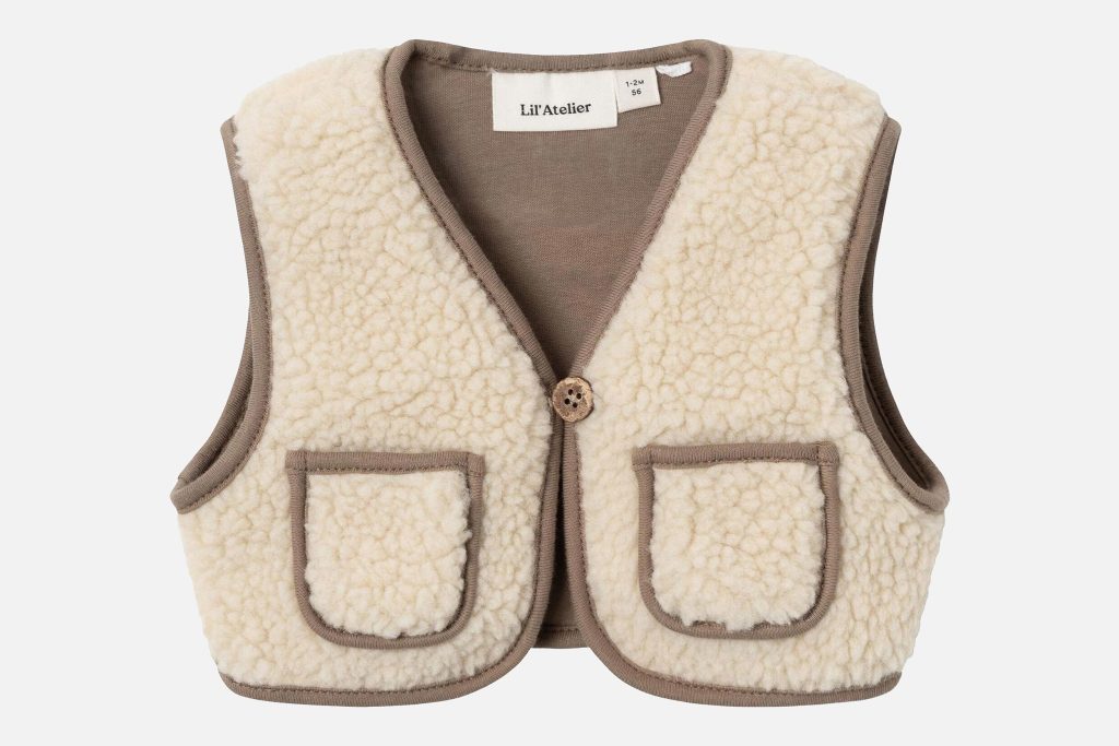 JONO VEST SHERPA DOVE WHITE