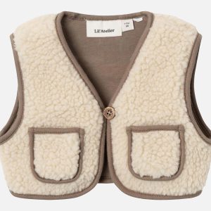 JONO VEST SHERPA DOVE WHITE - Image 1
