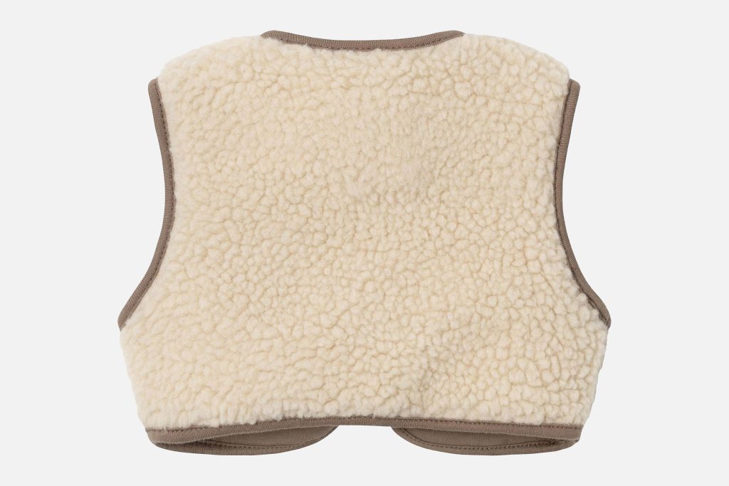 JONO VEST SHERPA DOVE WHITE