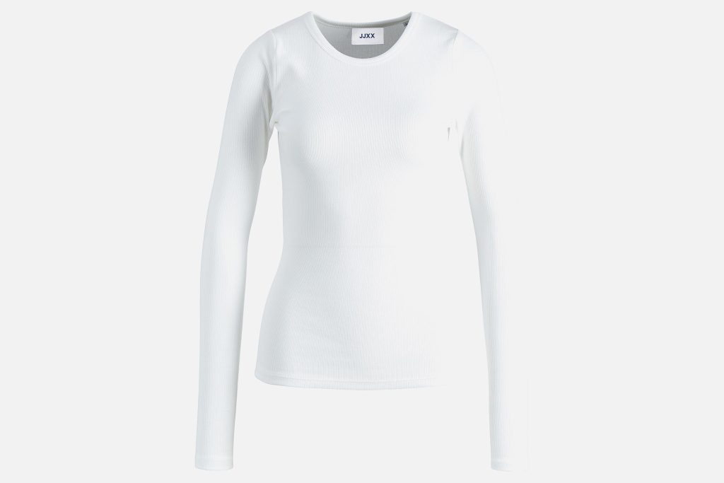 FREYA RIB TEE BRIGHT WHITE