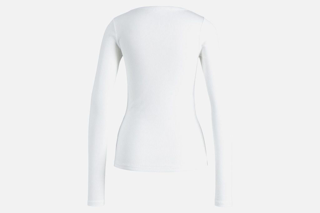 FREYA RIB TEE BRIGHT WHITE