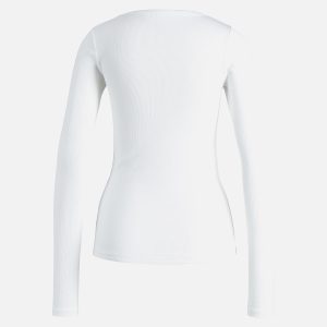 FREYA RIB TEE BRIGHT WHITE – Image 2