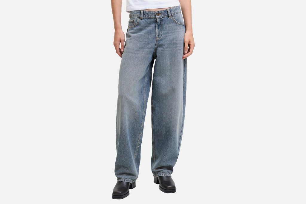 FUJI BARREL JEANS MED BLUE L30