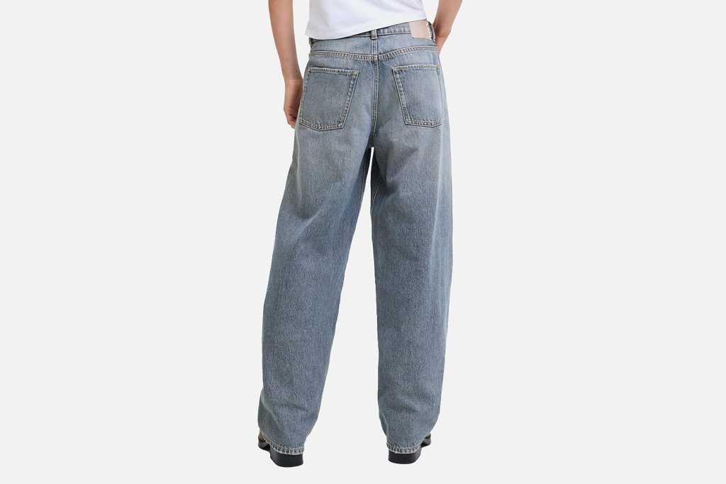 FUJI BARREL JEANS MED BLUE L30