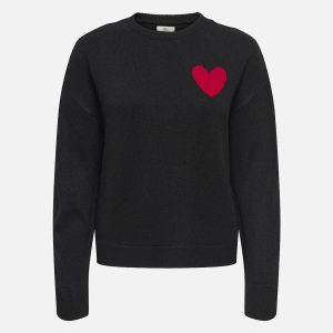 VITTORIA HEART PULL BLACK – Image 1