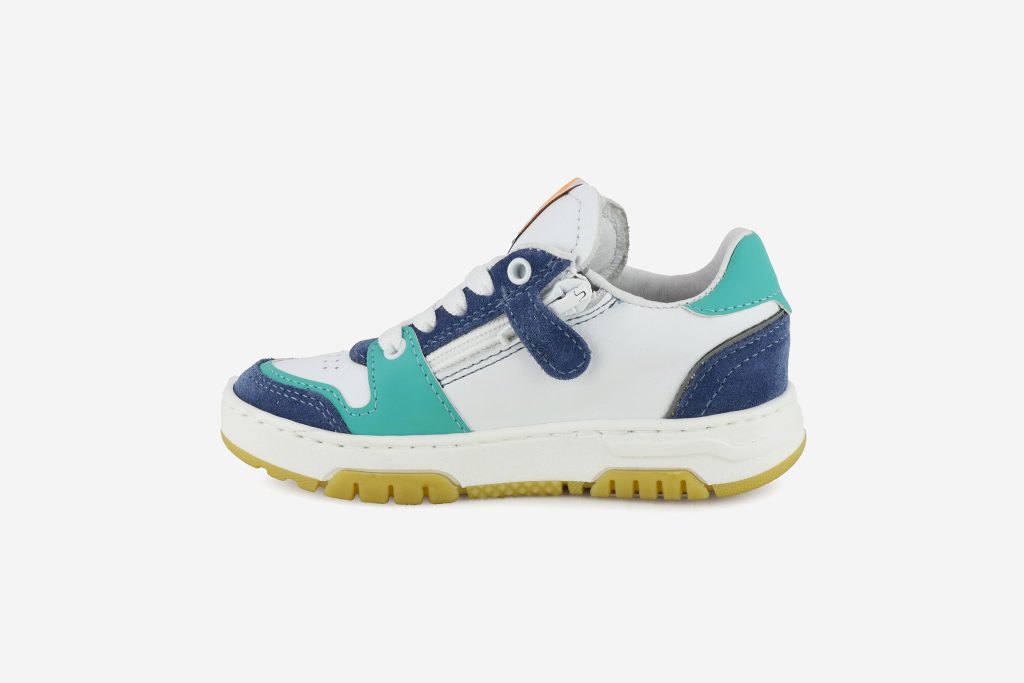 PERLIN BLANC JEANS VERT
