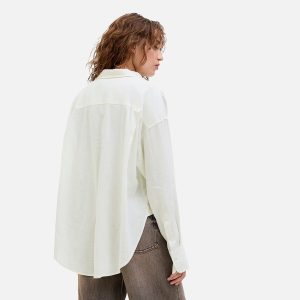 JAMIE BREEZE SHIRT BLANC – Image 4