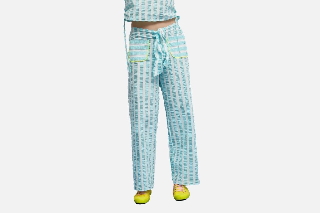 PANTALON LAZO RAYE AQUA