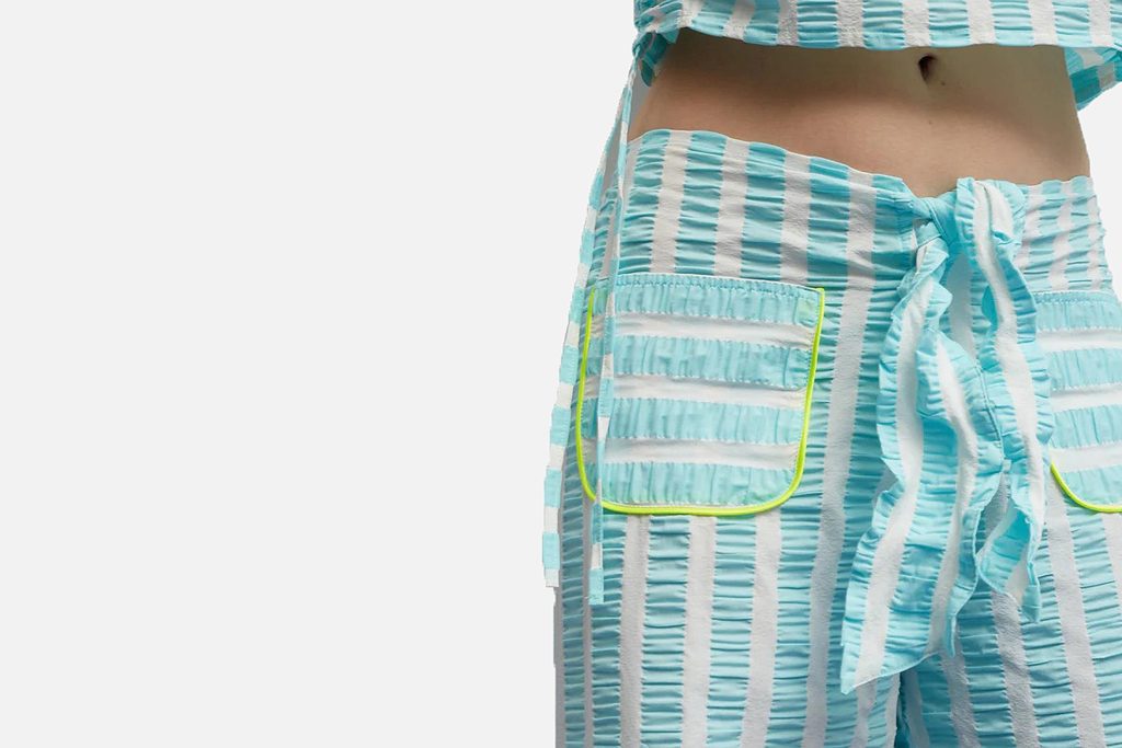 PANTALON LAZO RAYE AQUA