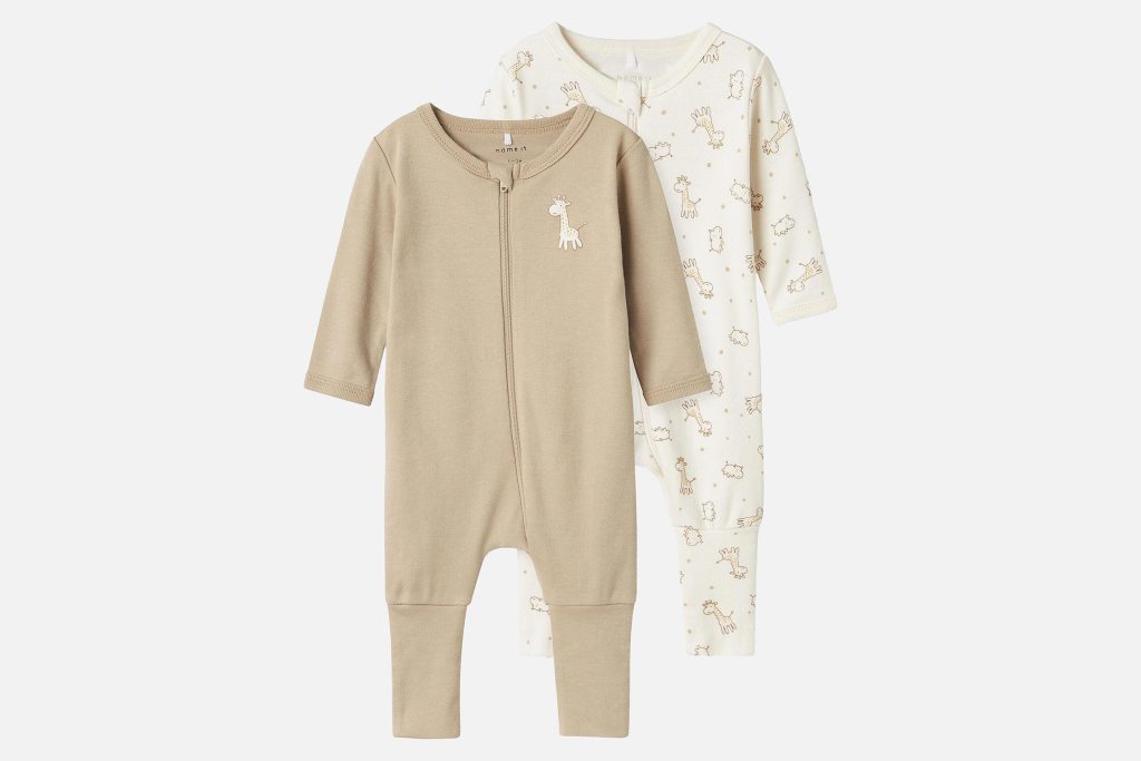 NIGHTSUIT X2 ZIP GIRAFE BEIGE