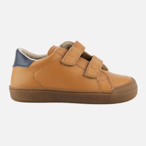 LEO SCRATCH COGNAC NAVY – Image 1