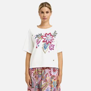 MISTIGRI TSH WHITE FLOWERS – Image 3