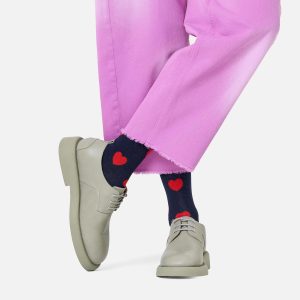 HEART SOCKS RED BLACK - Image 2