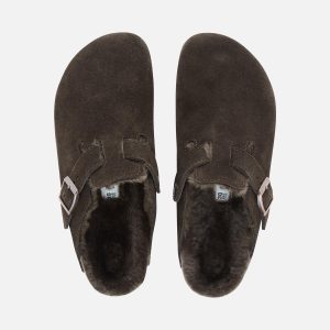 BOSTON SUEDE SHEARLING MOCCA – Image 3
