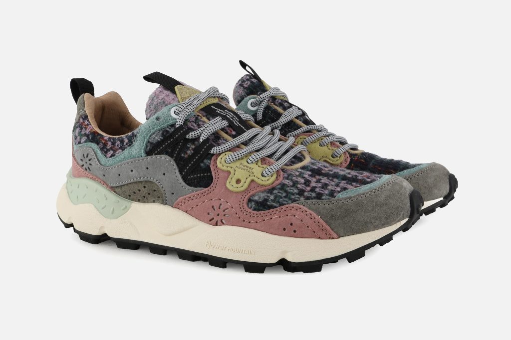 YAMANO 3 CHECK GREY PURPLE MULTI