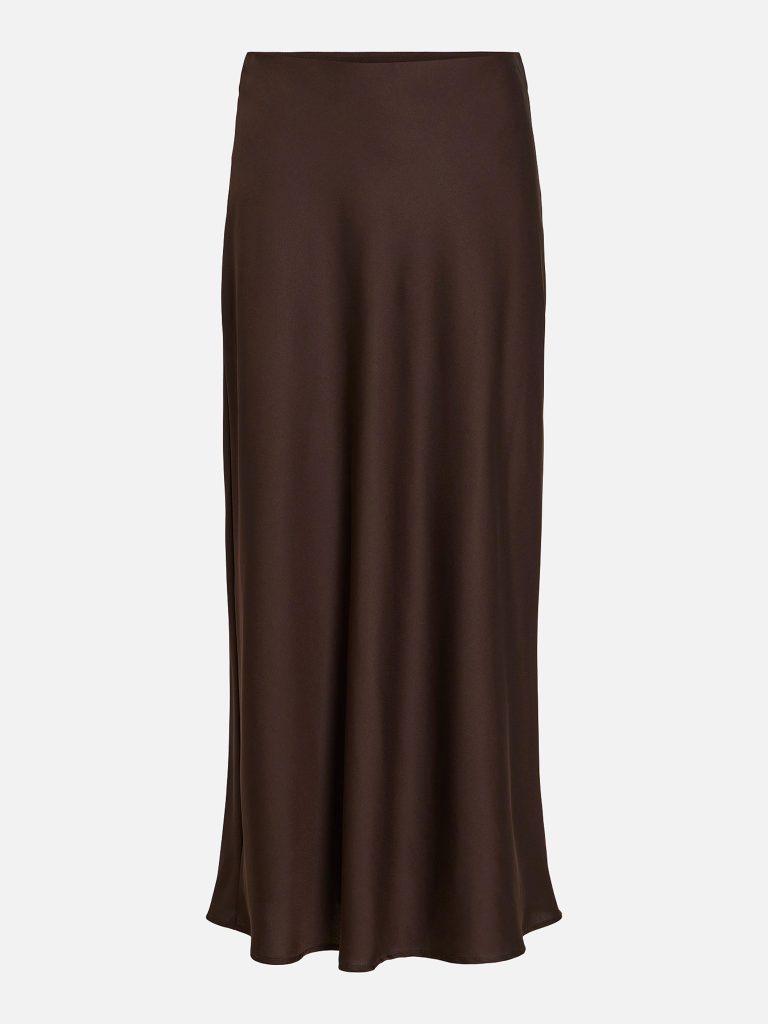 VIELLETTE HW MIDI SKIRT COFFEE BEAN