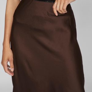 VIELLETTE HW MIDI SKIRT COFFEE BEAN – Image 6