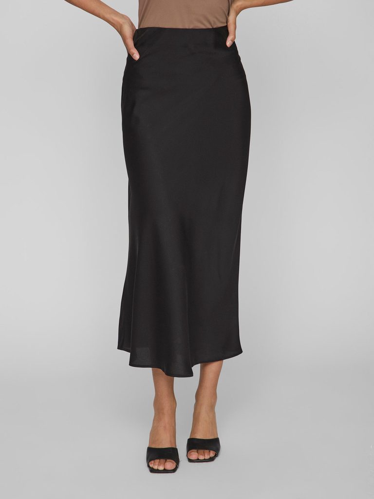VIELLETTE HW MIDI SKIRT BLACK